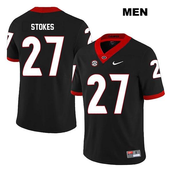 Georgia Bulldogs Men's Eric Stokes #27 NCAA Legend Authentic Black Nike Stitched College Football Jersey YRJ5156NF